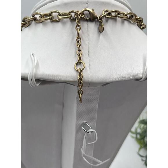 J. Crew Art Deco Rhinestone Clear, AB and Opal Colored Statement Necklace - Picture 10 of 16